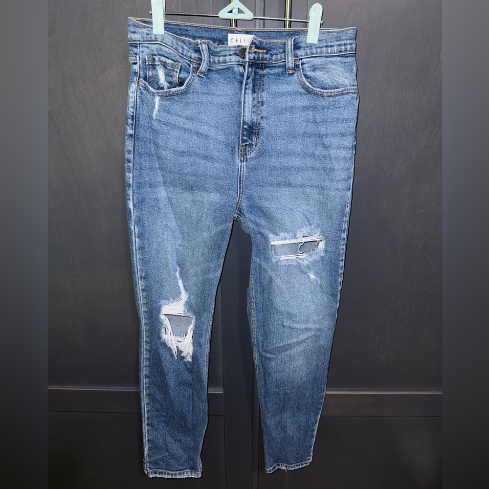 Cello Distressed Dad Jeans